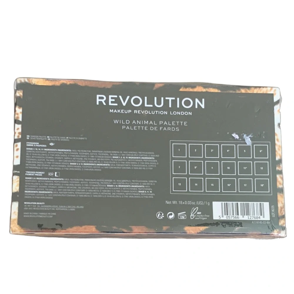 🆕🐅 Wild Animal Palette: ‘Fierce’ - Makeup Revolution Eyeshadow Palette - NEW‎